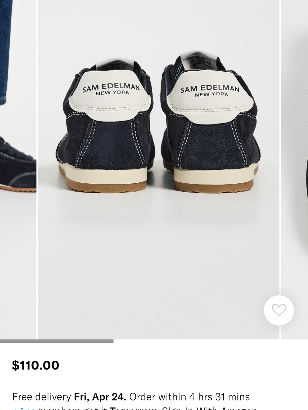 Sam Edelman Isella Suede Sneakers - Picture 3 of 12
